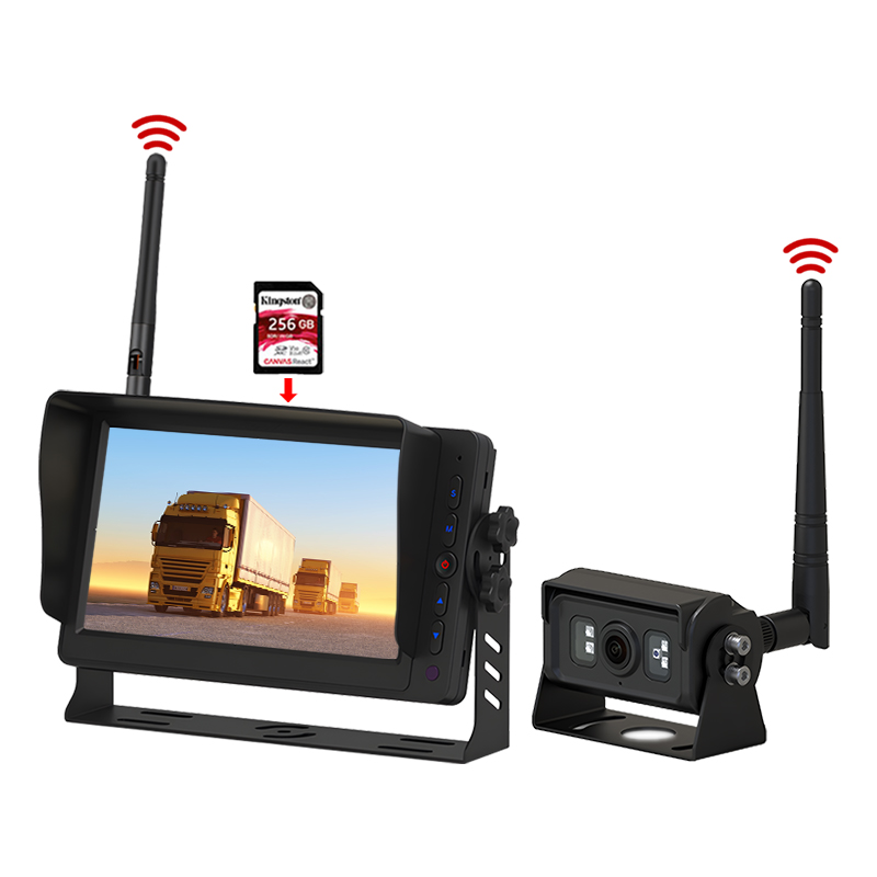 7 అంగుళాల DVR రికార్డింగ్ 2.4GHz డిజిటల్ వైర్‌లెస్ మానిటరింగ్ సిస్టమ్